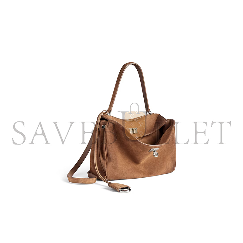 BALENCIAGA WOMEN'S RODEO HANDBAG SMALL IN CAMEL 7897792AB4G2533 (28.9*20*9.9cm)